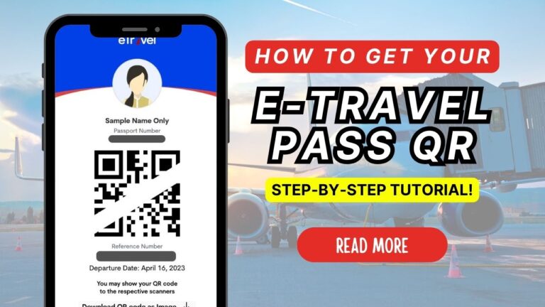 How to get your eTravel Pass (QR Code): Travel to and from the Philippines 2023